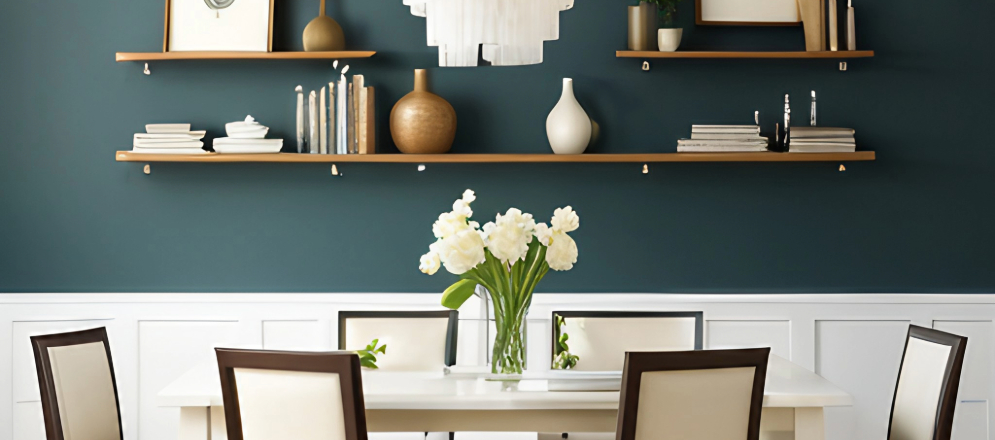 Wall shelves to beautify and make use of your dining room walls - Beautiful Homes