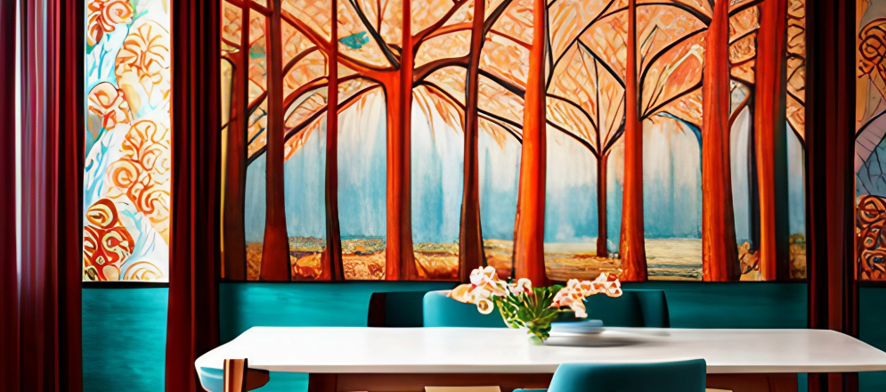 Wall Tapestries to add texture and colour to your dining room - Beautiful Homes