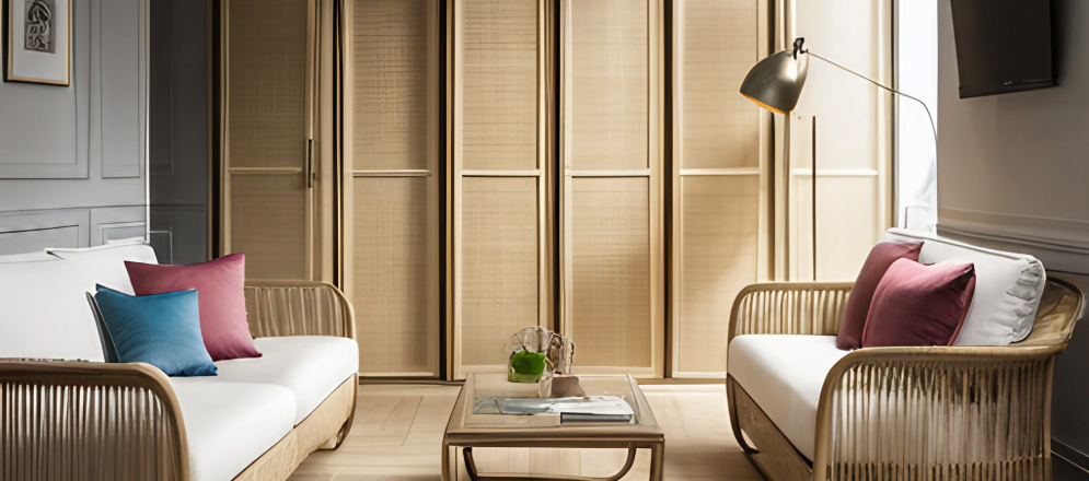 Built-in cane furniture for your room - Beautiful Homes