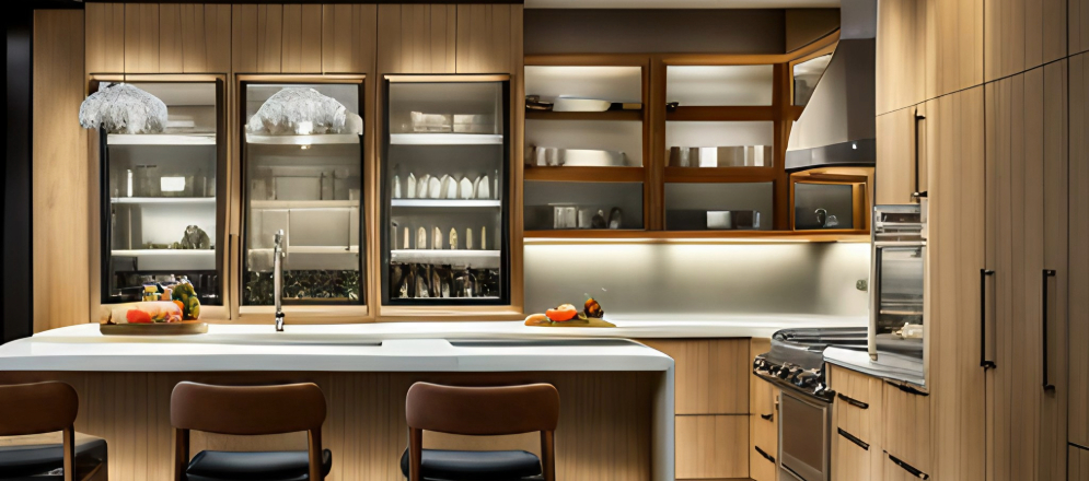 Custom glass cabinet - Beautiful Homes