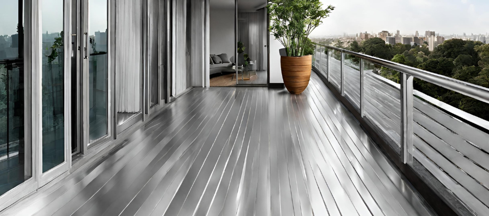 Aluminium balcony flooring for contemporary homes - Beautiful Homes