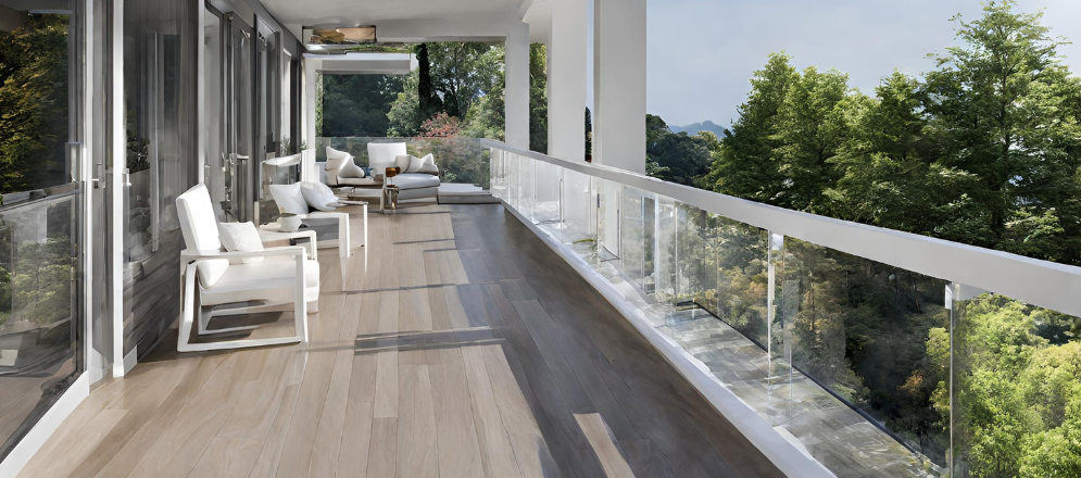 Aesthetic acrylic sheet for balcony grill design - Beautiful Homes