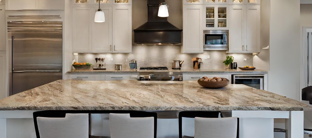 Simple granite kitchen countertop - Beautiful Homes