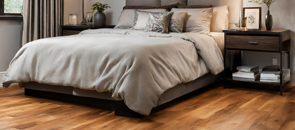 Simple hardwood flooring for bedroom - Beautiful Homes