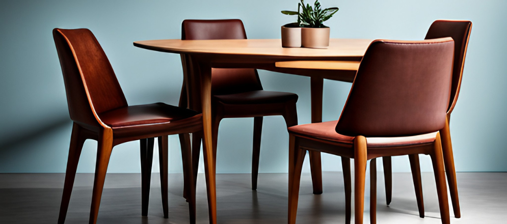 Contemporary leather dining table chairs - Beautiful Homes