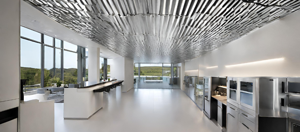 Modern metal ceiling design for home - Beautiful Homes