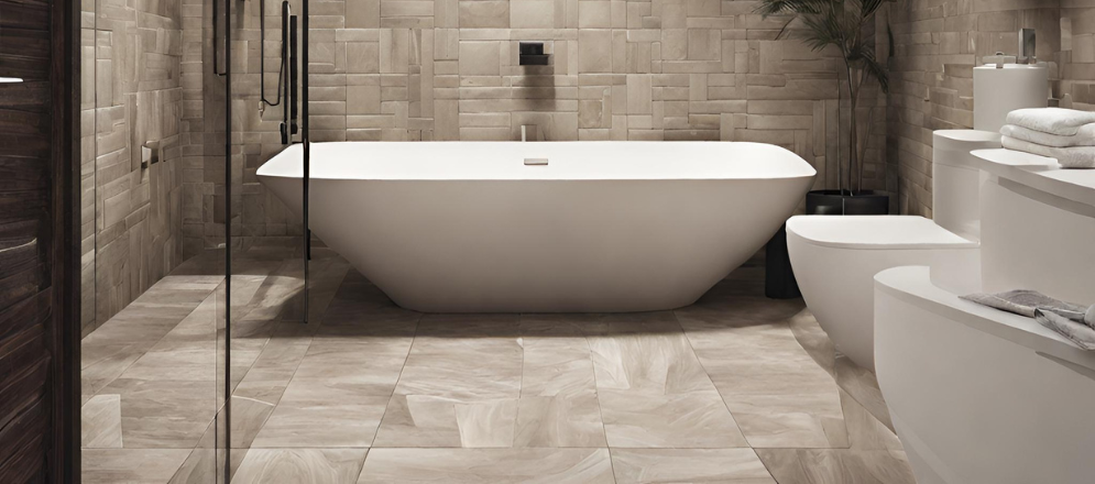 Contemporary bathroom ceramic tile design ideas - Beautiful Homes