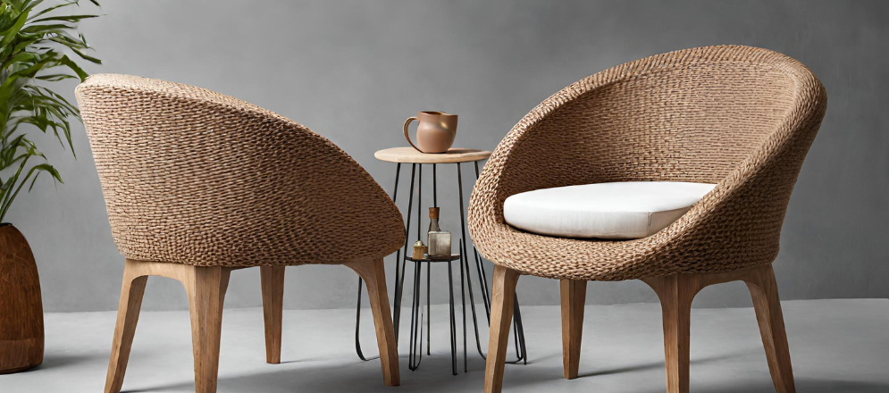 Bamboo chairs for modern balcony - Beautiful Homes