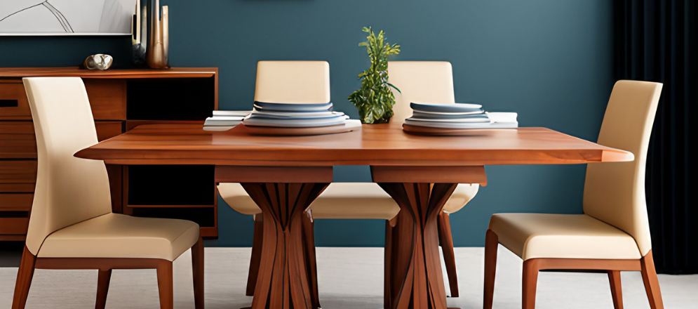 Solid wood dining table design - Beautiful Homes