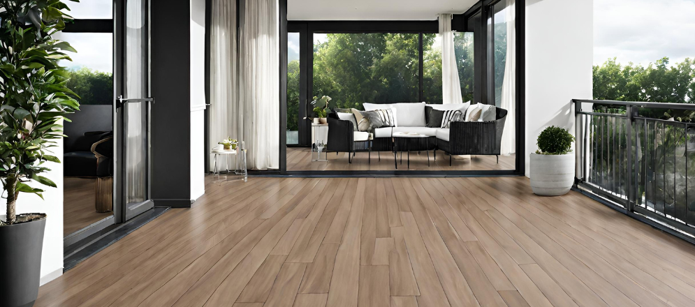 Vinyl flooring design for balcony - Beautiful Homes