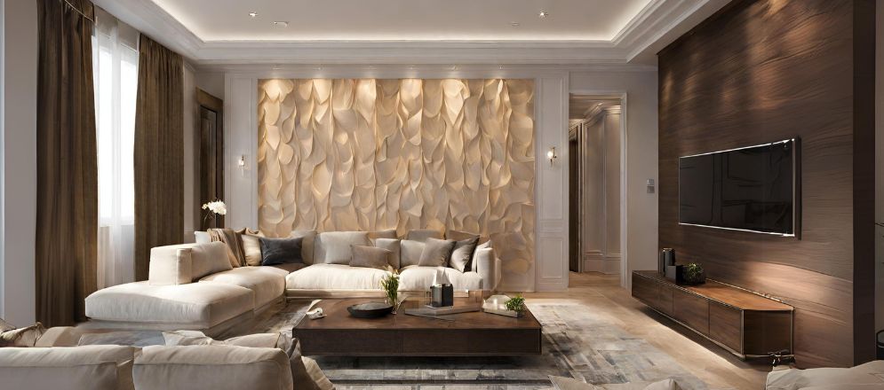 Simple wall panel design for living room - Beautiful Homes