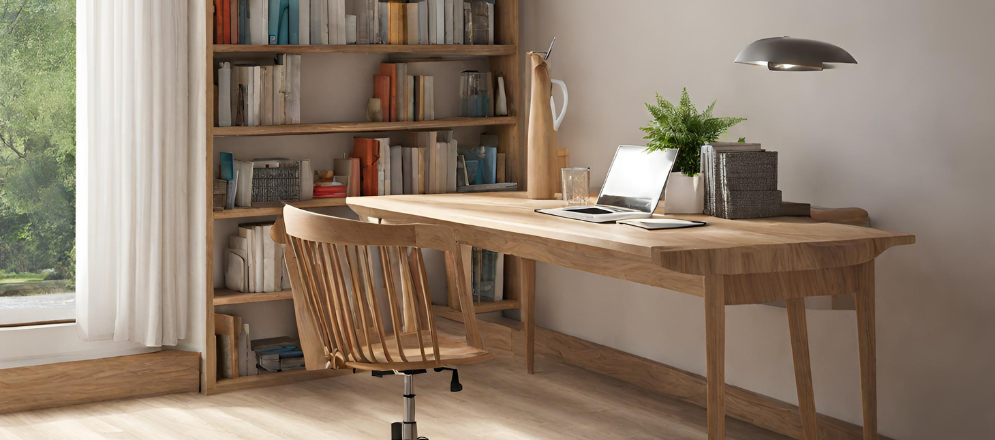 Contemporary wood chair for study table - Beautiful Homes