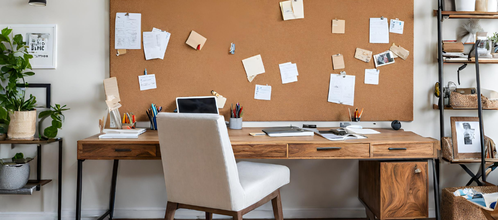 Home office cork board - Beautiful Homes