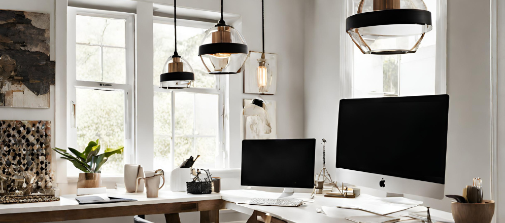 Home office hanging light - Beautiful Homes