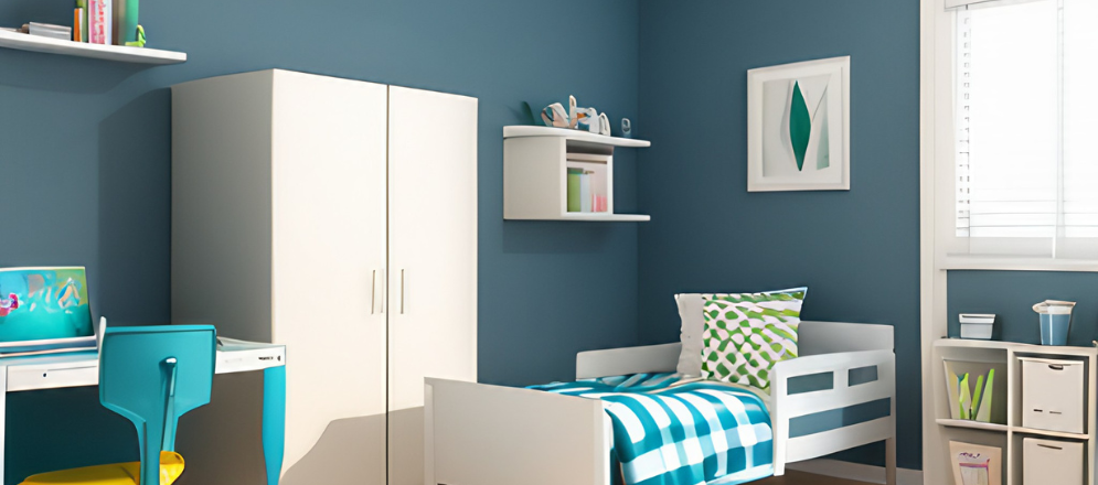 Simple Blue And White Kids Room - Beautiful Homes