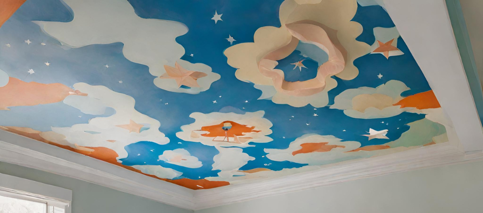 Colourful Ceiling Guide For Kids Room - Beautiful Homes