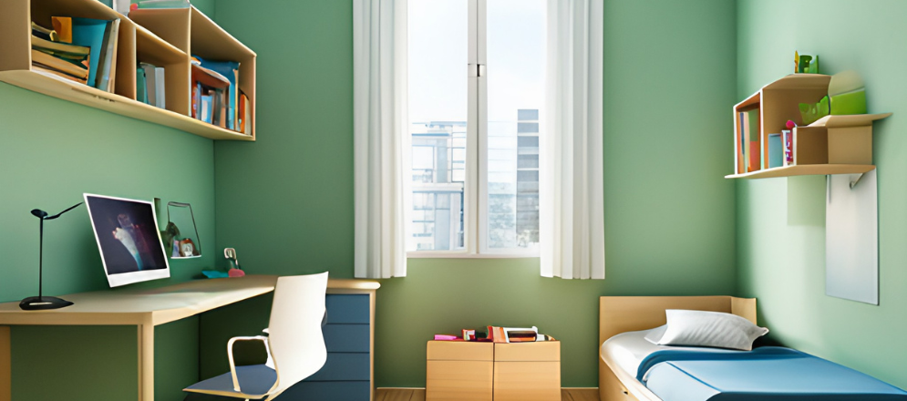 Simple Green Kids Room - Beautiful Homes