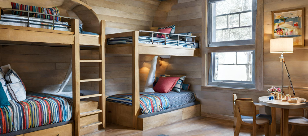 Kids Room Wooden Bunk Beds - Beautiful Homes