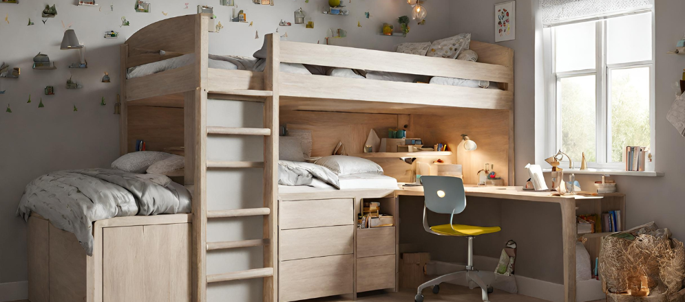 Kids Room Wooden Cabin Beds - Beautiful Homes