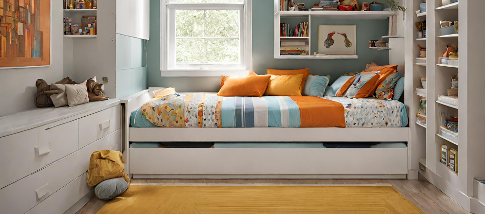Simple Kids Room Trundle Beds - Beautiful Homes