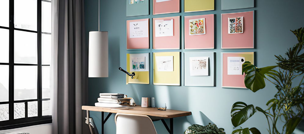 Wall Grid Panel For Mood Board - Beautiful Homes