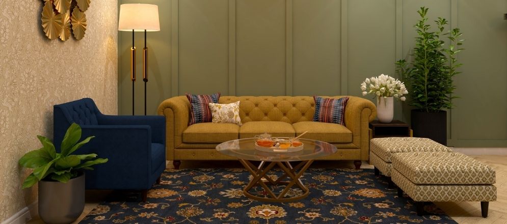 Chesterfield sofa design for living room - Beautiful Homes