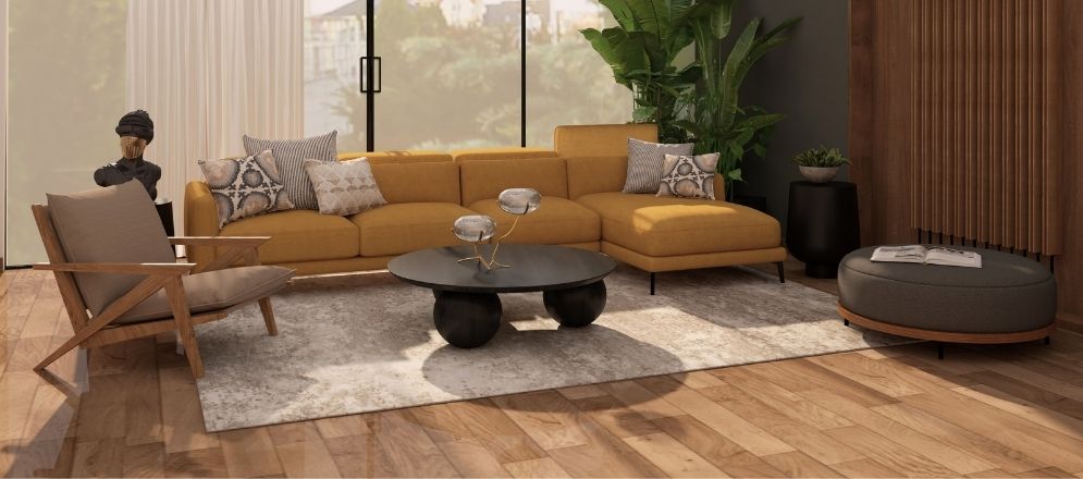 Floating living room layout design - Beautiful Homes