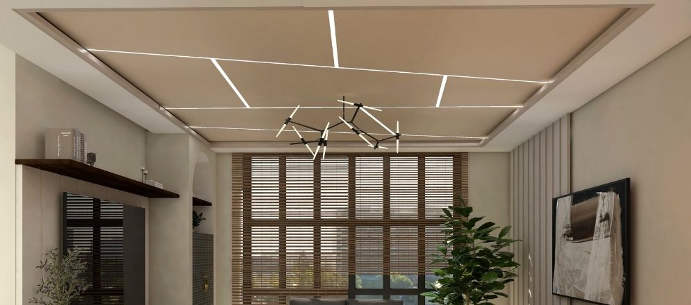 False ceiling with lights - Beautiful Homes