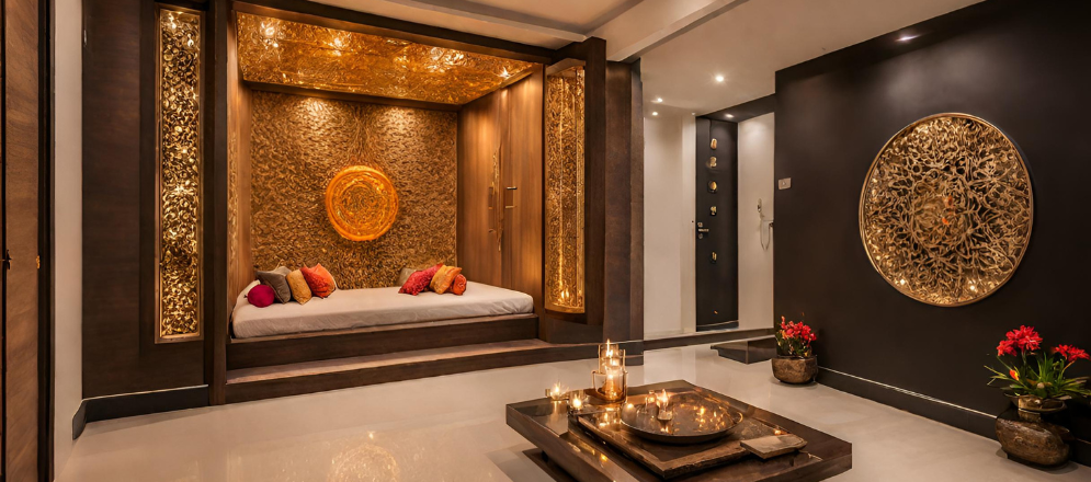 Bold pooja room design - Beautiful Homes