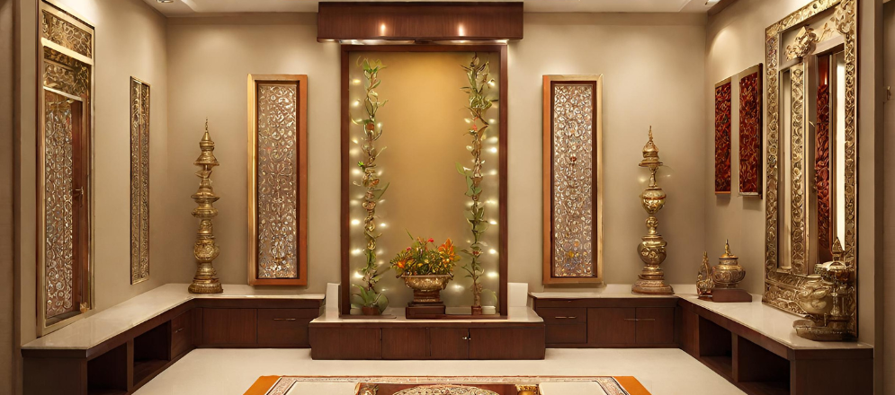 Majestic pooja room design - Beautiful Homes