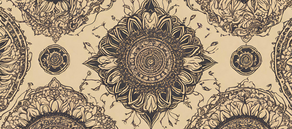 Mandala wallpaper for pooja room - Beautiful Homes