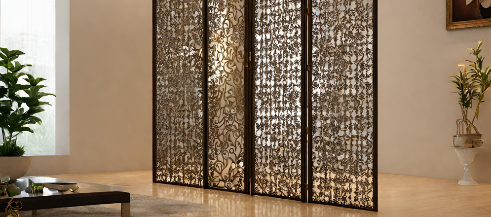 Metal partition for pooja room - Beautiful Homes