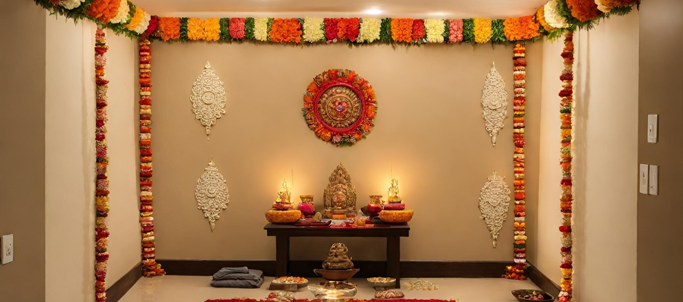 Decorative pooja room - Beautiful Homes
