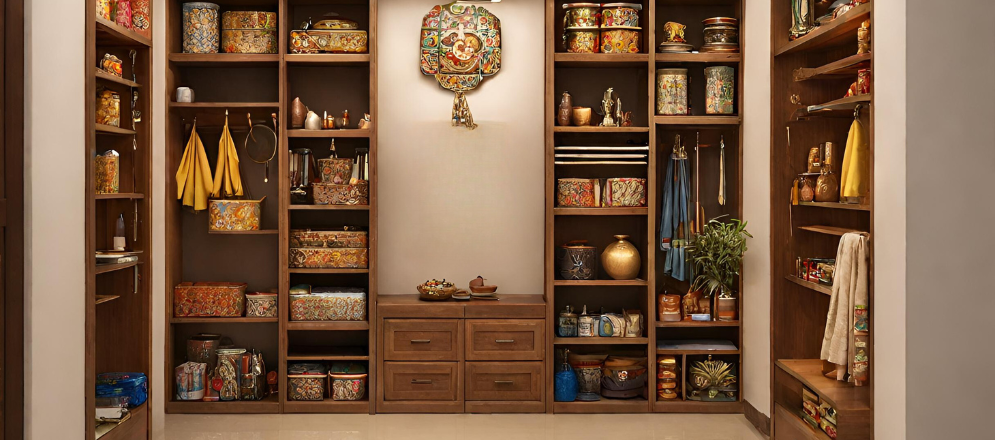 Clutter free pooja room design - Beautiful Homes