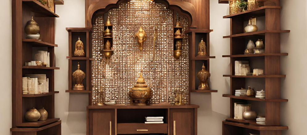 Shelves for small pooja room - Beautiful Homes