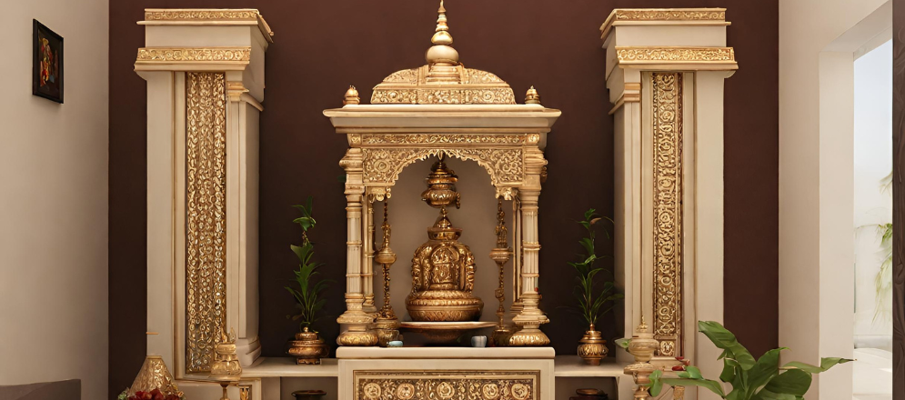 Traditional pooja room unit design - Beautiful Homes