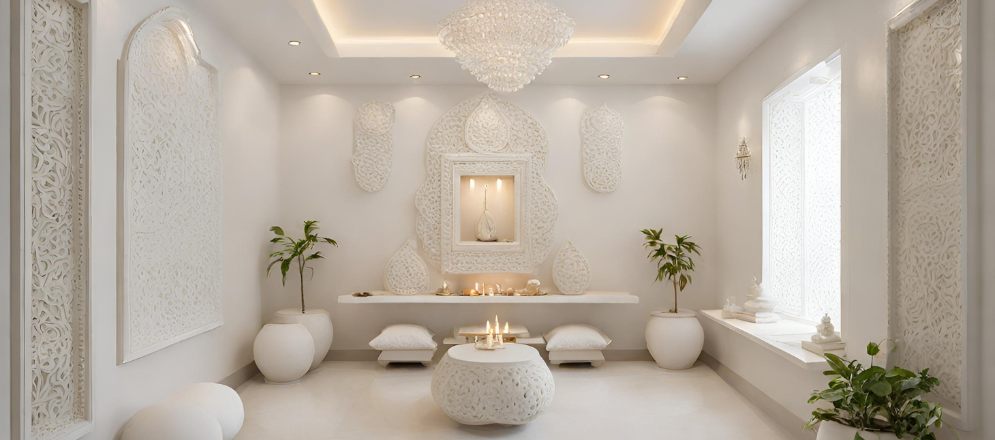 White themed room design - Beautiful Homes