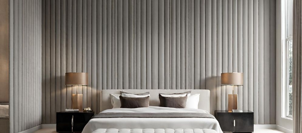 Fabric wall panel design - Beautiful Homes