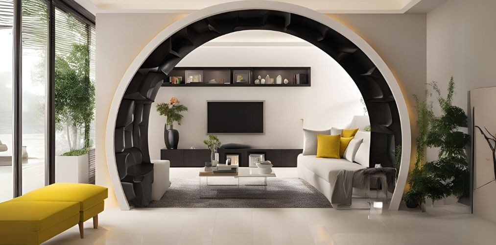 POP arch design for hall entryway - Beautiful Homes