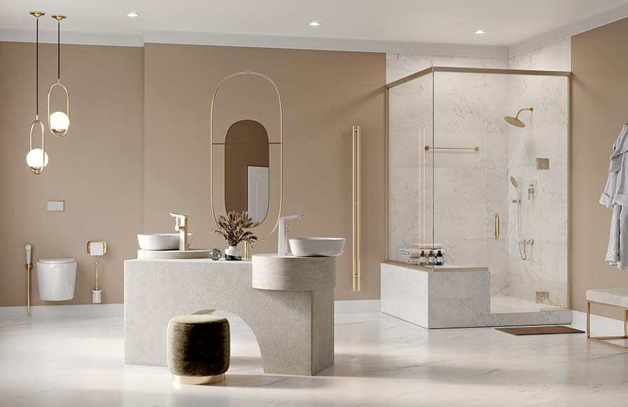 Tranquil modern bathroom with modern touch to it for your luxurious home - Beautiful Homes