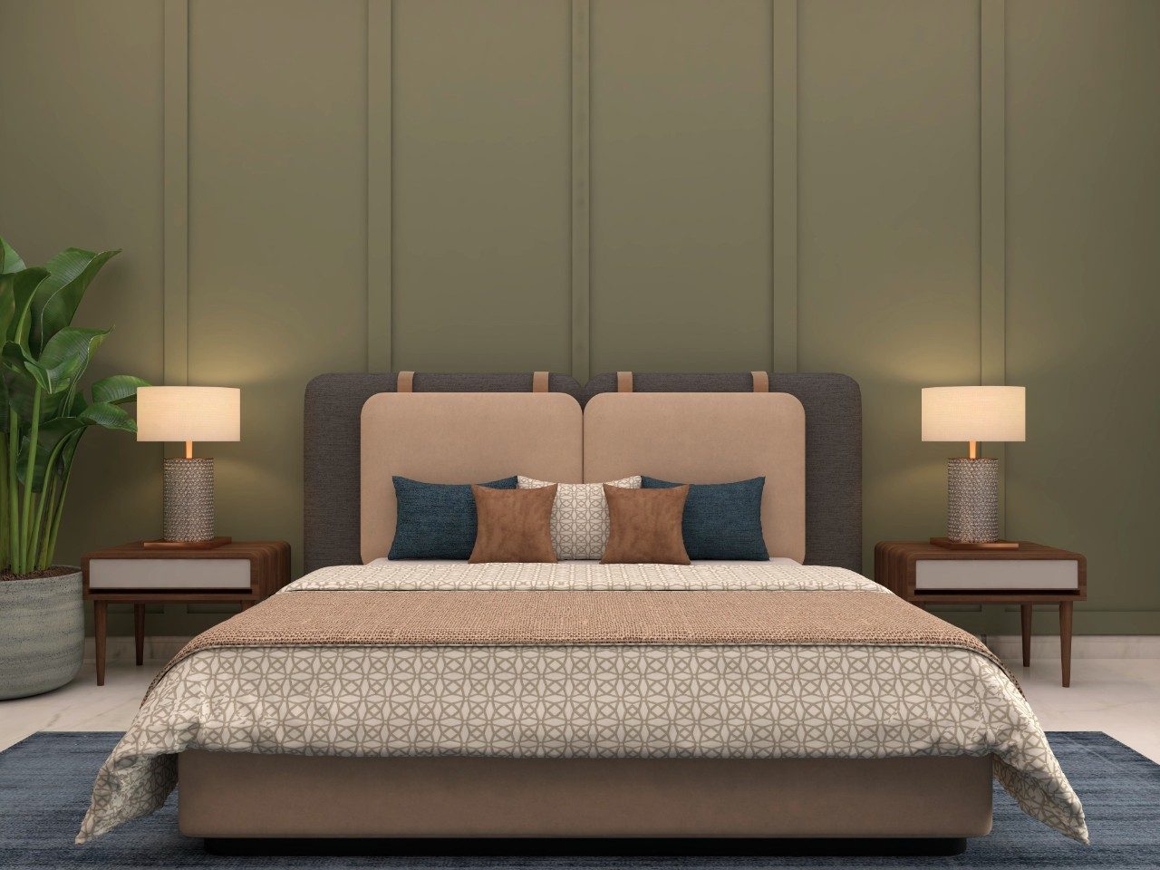 Luxurious Nilaya Luxe upholstered bed design - Beautiful Homes