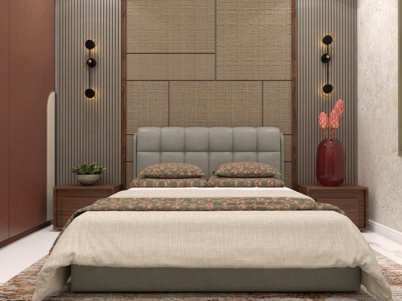 Royale 2.0 Bed with Leatherette Finish Headboard - Beautiful Homes