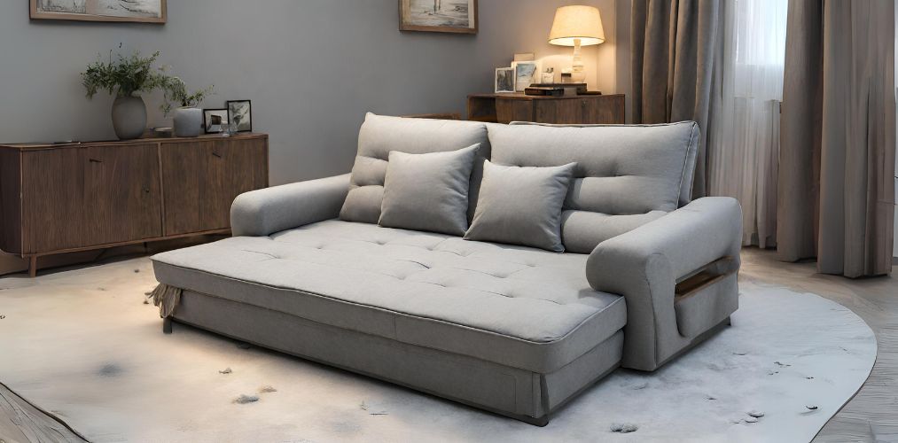 Sofa-cum-bed for grey living room - Beautiful Homes