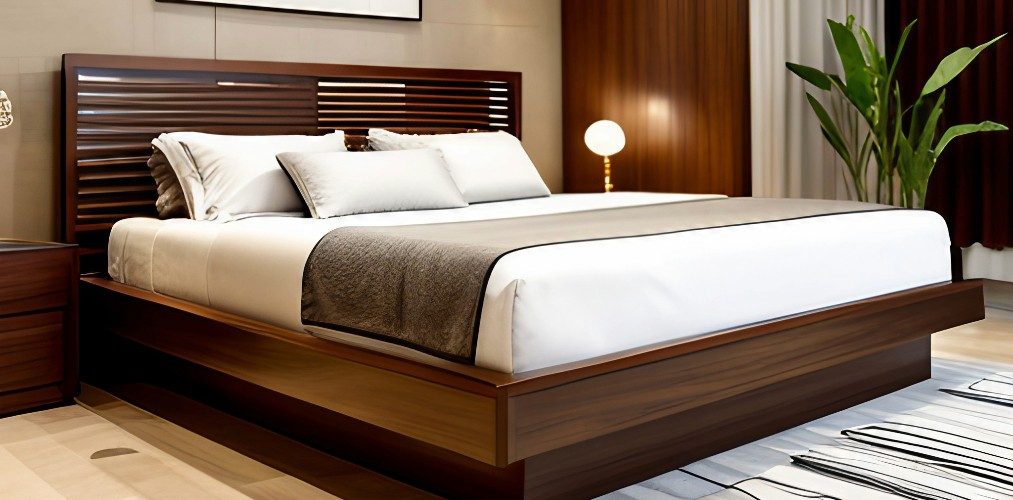 Wooden bed design for master bedroom-Beautiful Homes