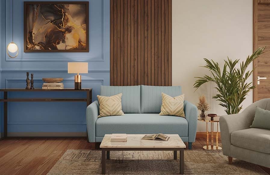 A bedroom in the classic style that's textured in pastels with warm wooden furniture pieces - Beautiful Homes