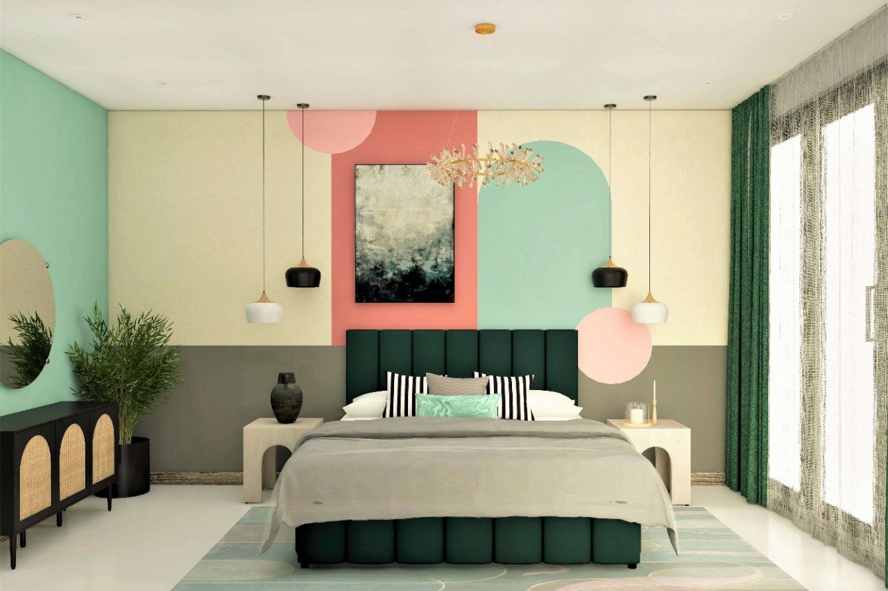 Colourful pastel bedroom with classy furniture - Beautiful Homes