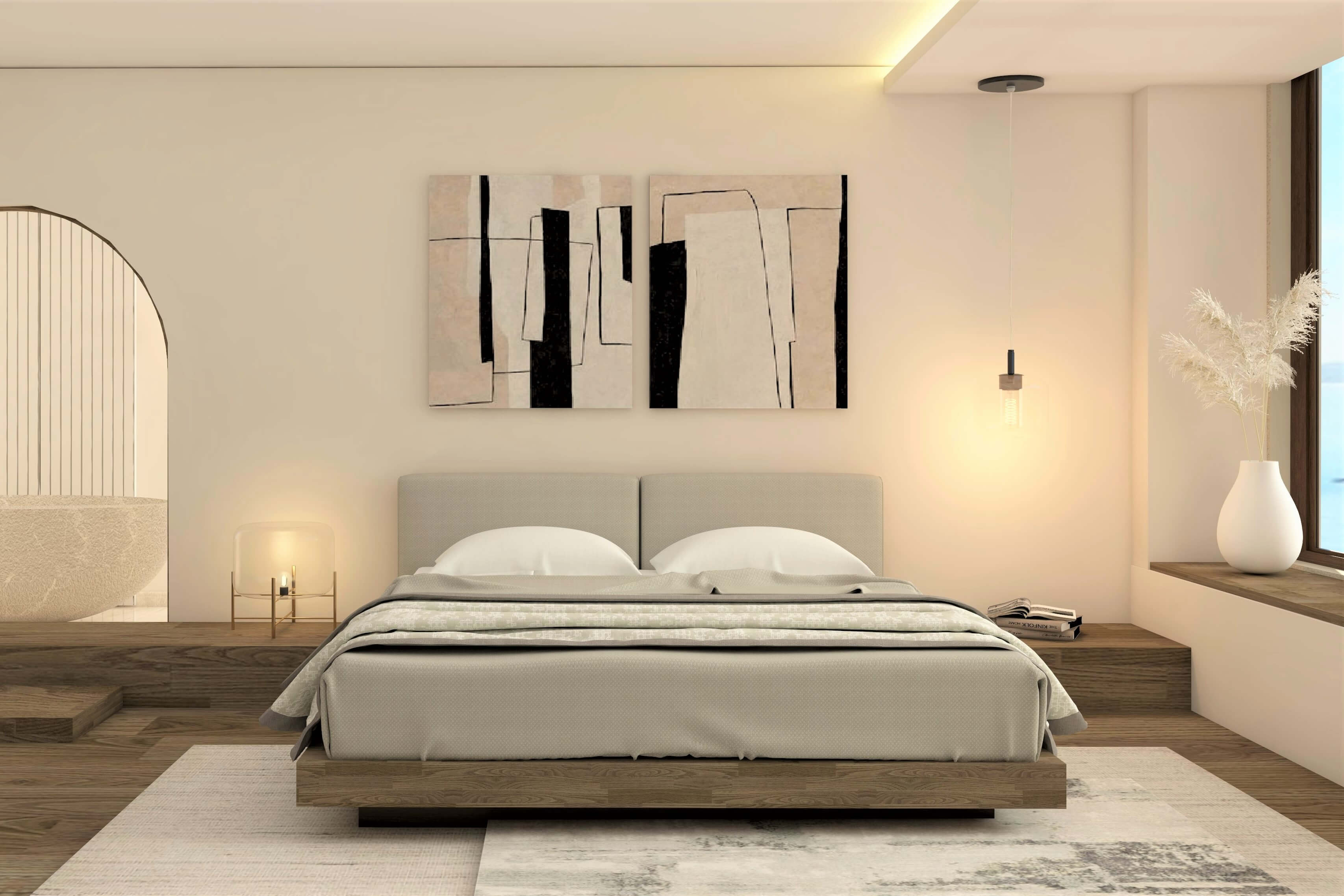 Very modern minimalistic bedroom - Beautiful Homes