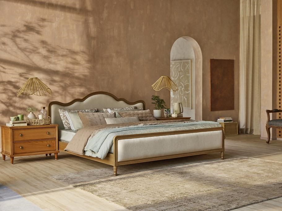 Luxury bedroom with wooden furniture and beige tones - Beautiful Homes