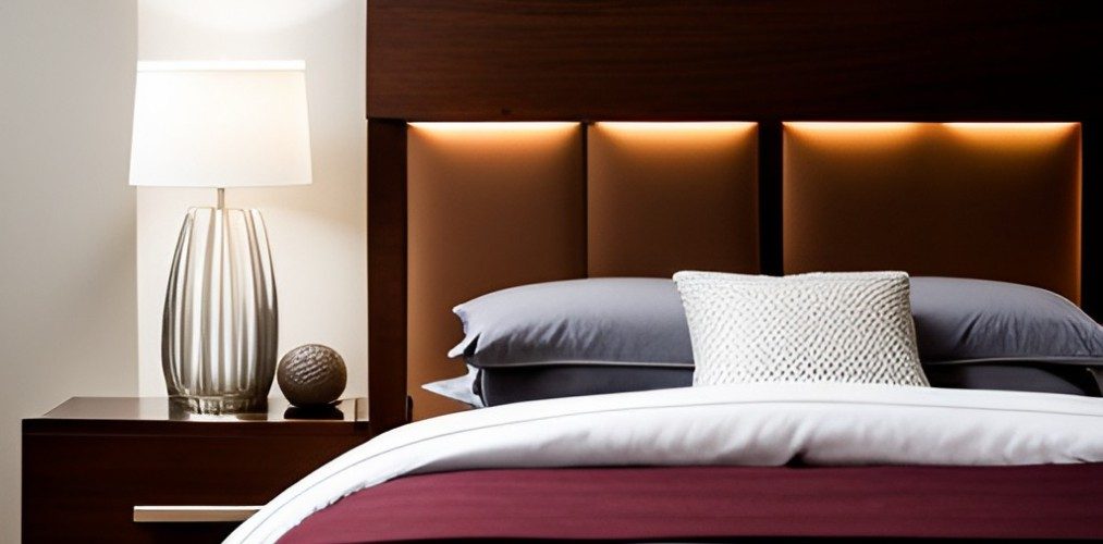 Modern headboard design with side table for master bedroom-Beautiful Homes