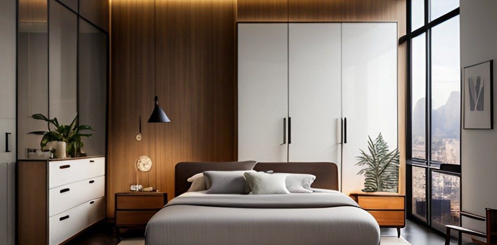 Modern Bedroom Design with White Almirah - Beautiful Homes